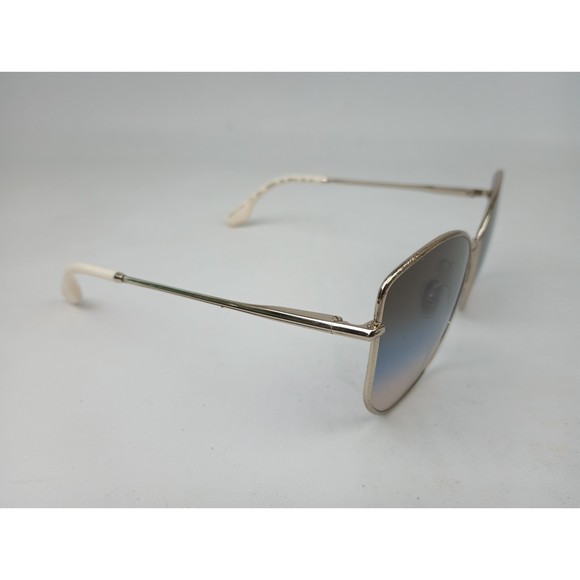 Victoria Beckham VB225S 734 Hammered Sunglasses Gold-Brown Blue Sand 59mm